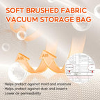 Storage Bags for Clothing - 14.8 Gal Space Saver Collapsible Vacuum Storage Boxes with Lids, Stackable Storage Bins, Large blanket Storage Bags for Comforter, Sweaters & Cashmere(4-Pack)