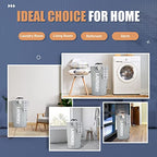 Caroeas 100L Laundry Basket,Large Laundry Hamper, Laundry Bag with Padded Handles, Clothes Hamper Stands Up Well, Collapsible Free Standing Easy Storage Washing Bin (Light Grey,100L) - color: Light Grey, size: 100L