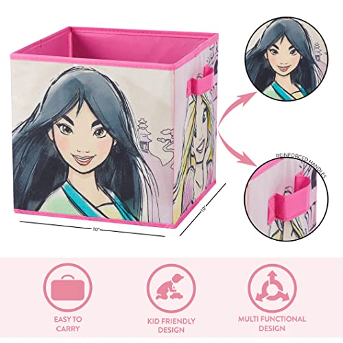 Disney Princess Collapsible Storage Cubes, Set of 2, 10"x10" - color: Princess / Multicolor