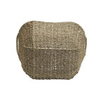 Household Essentials Brown Wicker Storage Basket with Handles Large | Natural Seagrass - color: Natural Seagrass
