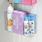 iDesign Magnetic Large Clear Plastic Organizer Bins for Laundry Room Storage - 2-Pack - size: Large, style: Pack of 2