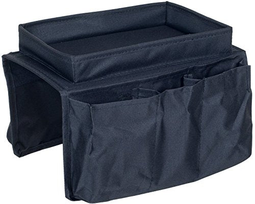FineLife Products Armrest Organizer; Black; 6 Pocket Organizer Fits Any Sofas or Armrest