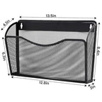 Gawerk 6 Pack Wall File Organizer, Mesh Wall File Pocket Mail Organizer Hanging Metal Vertical Wall Mounted File Holder for Office/Home - size: 6 Pack Wall Mounted