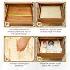 Kigley 3 Pcs Wood Pegboard Drawer Organizer with 32 Pegs Wooden Peg Board Drawer Shelf Organizer Adjustable Peg System for Dishes Plate Pot Container Cookware Utensil Kitchen(20.98 x 5.91 in) - size: 20.98 x 5.91 in