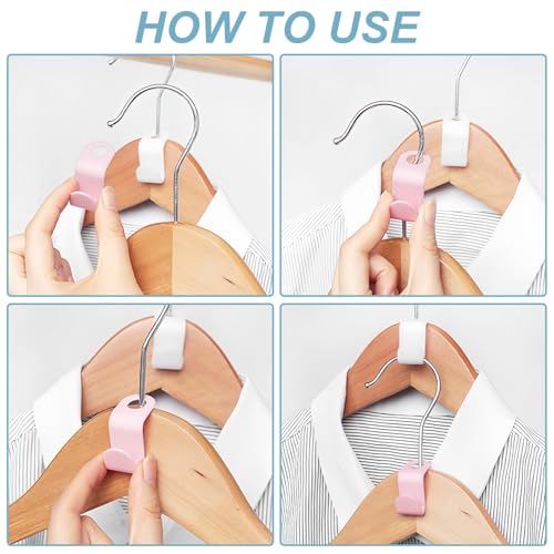 50 PCS Space Saving Hanger - Clothes Connector Hooks, Stacking Space Saver, Plastic Closet Organizers and Storage Extender for Heavy Duty Cascading Connection (White) - color: 50 Pcs White