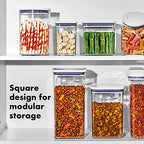 OXO Good Grips Pet POP Container – 2.8 Qt/2.6 L |Ideal for up to 3lbs of Dog Food or 2lbs of Cat Food | Airtight Dog and Cat Food Storage Container | BPA Free - size: Pet POP 2.8 Qt