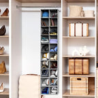 Simple Houseware 20 Section Shelves Hanging Shoes Organizer Holder for Closet, Gray - color: Grey