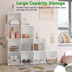 C&AHOME Cube Storage Organizer, 12-Cube Shelves Units, Closet Cabinet, DIY Plastic Modular Book Shelf, Ideal for Bedroom, Living Room, Office, 36.6" L x 12.4" W x 48.4" H Milky UPCS12M - color: Milky