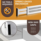 6-Pack Drawer Dividers - 2.6 Inches High, Adjustable 16 to 22 Inches Bamboo Drawer Organizer, Large Expandable Separator for Clothes, Dresser, Bedroom, Bathroom, Baby, Office, Kitchen Utensils, White - color: White