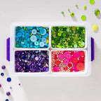 IRIS USA 9 Qt. Plastic Craft Storage Container Bins with Lids, 1 Pack, Small Art & Office Supply Organizer Tote, Sensory Bins & Boxes for Home & University, Latchable, Stackable, Portable, Clear - size: 9 Qt. - 1 Pack, style: STACK & CARRY - 2 Layered