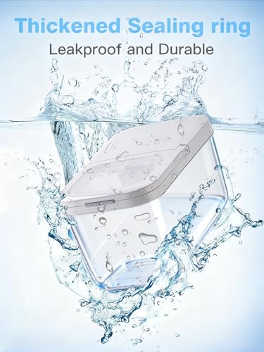LivLab Mker Laundry Detergent Dispenser with One-Press Lid,Clear PET Powder container with Measuring spoon, Pods container 6L/13Lbs/200oz(290 Pods) - color: 2.2l-g