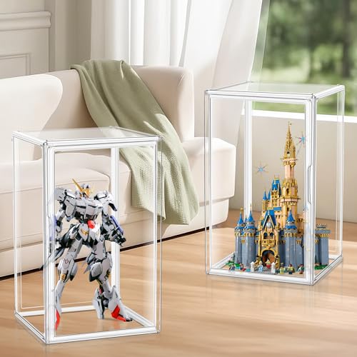 1 Pack Extra XXXXX-Large Tall Boot Storage 13.8”x 12.2”x 23.6" Acrylic Display Case Long Tall Boot Shoe Storage Box Clear Giant Figure Collection Showcase with Magnetic Lid - color: Clear, size: XXXXX-Large