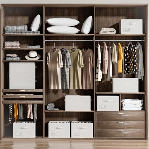 FHSQX 4 Pack Shoe Organizer for Closet,Foldable Shoe Organizer,Fits up to 48 Pairs,Storage Containers With Bottom Support for Shoes (Light Grey, (16.5 * 12.6 * 9.5) x4) - color: Light Grey