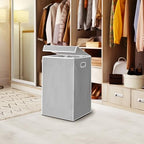 Simple Houseware Foldable Laundry Hamper Basket with Lid and Removable Bag, Gray - color: Grey