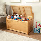 Melissa & Doug Wooden Toy Chest - Light Wood Furniture for Playroom, Blonde Kids Toy Box, Wooden Box Storage Organizer, Children's Furniture Chest - color: Honey
