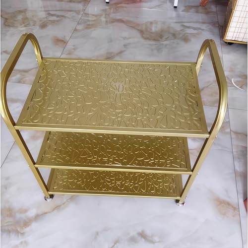 3 Tier Metal Shoe Rack Organizer Vertical Design Entryway Storage Cabinet for Entrance or Kitchen Small and Narrow Free Standing Gold