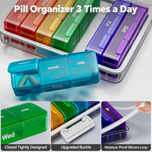 CTIME 3-Tier Medicine Organizer with Pill Case - Portable Pill Case & Empty First Aid Kit for Home, Travel, RV, School, Dorm, Ideal Elderly, Father Gift - size: 3 Tier Medicine Organizer Set
