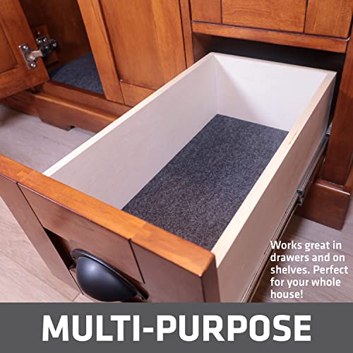 Drymate Premium XL Under Sink Mat, Waterproof Cabinet Protection Mats for Kitchen & Bathroom, Absorbent Shelf Liners, Slip-Resistant, Non-Adhesive, Machine Washable (USA Made)(24”x59”)(Charcoal) - color: Charcoal, size: 24"W x 59"L