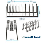 Pot Lid Organizer, Pot Lid Rack Holder, Rest Cutting Board, Bakeware, Pots & Pans, Serving Trays, Reusable Containers in Cabinet Pantry, Stainless Steel - color: Satin Nickel