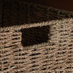 Safavieh American Homes Collection Lonan Grey and White Wicker Storage Bench - color: Sepia