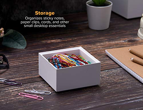 Bostitch Office Konnect Desk Organizer Accessory Tray, Stacks for Desktop Storage, White - color: White, size: Small, style: Storage Tray