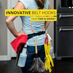 5-Pocket Waterproof Professional Cleaning Apron. Made for Pro Cleaners. Like a Cleaning Caddy Around Your Waist - color: Hot Pink, style: Standard