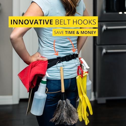 5-Pocket Waterproof Professional Cleaning Apron. Made for Pro Cleaners. Like a Cleaning Caddy Around Your Waist - color: Desert Khaki, style: Standard