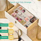Desk Drawer Organizer Tray, 4 Pack Expandable Drawer Organizer with Dividers Adjustable, Bathroom Organizer Bins for Junk, Office, Makeup, Kitchen Utensil - style: Expandable