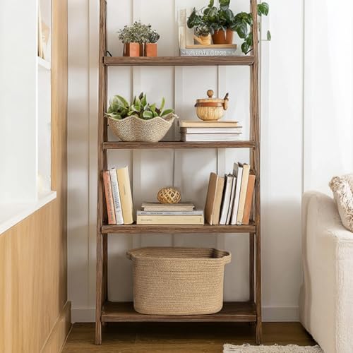 MEGASKET Wicker Basket for Storage, 15"x11"x9" Woven Basket with Handle, Rectangular Cute Storage Bin for Books, Shoes, Clothes, Towels, Decorative Gift Bin Empty, Stuffed Animal Organizer, Home Decor - color: Jute