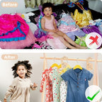 Baby Closet Dividers - 8pcs Wooden Double-Sided Baby Clothes Size Divider Organization for Infant Baby Clothes to 24 Months