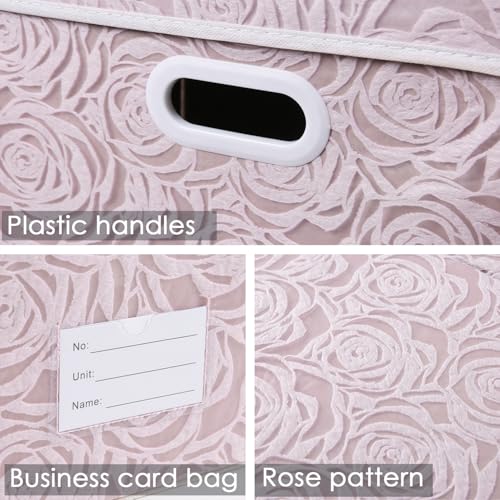 PRANDOM Extra Large Collapsible Storage Cubes with Lids Fabric Decorative Storage Bins Boxes Organizer Baskets with Cover Handles for Bedroom Closet Living Room 19.6x15.7x11.8 Inch 3 Pack - color: Assorted Color, size: X Large(3-Pack)