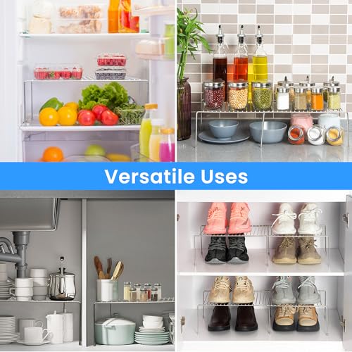 Tomorotec Space-Saving Stainless Steel Storage Rack, 12.8-22.8 in, Silver, Easy to Install, Versatile Design - color: Silver-1Pcs