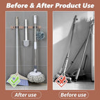 3 Racks and 4 Heavy Duty Hooks Mop and Broom Holder Wall Mount, Stainless Steel Broom Organizer Storage Utility Tool Racks for Home, Kitchen, Garage, Laundry Room. Rose Gold - color: Rose Gold