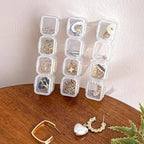 1set Detachable Compartment Jewelry Storage Box Jewelry Divided Into 28/56 Transparent Boxes Nail Art Storage Tools (28 grids,17.5 * 10 * 2.5cm) - color: 28 grids,17.5*10*2.5cm