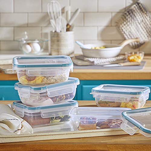 Snapware Plastic Total Solutions (5-Pack, 3 Cup) Food Storage Containers Set, Airtight & Leakproof Plastic Locking BPA-Free Lids Tupperware, Freezer Dishwasher Microwave Safe - size: 5 Pack, style: 3 Cup