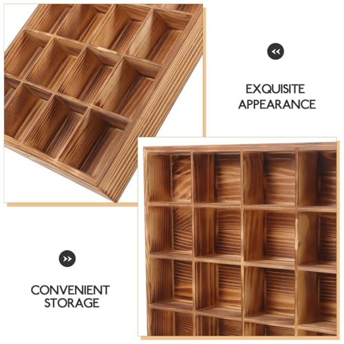 20-Compartment Drawer Organizer Box for Socks and Underwear Storage Space-Saving Grid Display Box for Closet Dresser and Vanity Multipurpose Sorting Tray for Ties and Accessories
