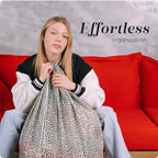 Nylon XL Laundry Bag - Locking Drawstring Closure, Machine Washable, These Large Bags Will Fit a Laundry Basket and Strong Enough to Carry up to Two Loads of Clothes (Leopard | 30" x 40") - color: Leopard, size: 30" x 40"