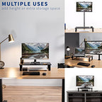 VIVO Monitor and Laptop Stand, 24 inch Desktop Riser, Black, STAND-V000D - color: Black