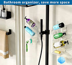 AITEE Acrylic Bathroom Organizer Shower Caddy, Clear Shampoo Holder Organizer Shelf Wall Mounted, Shower Shelves with Suction Cup, No Drilling and Rustproof, Sturdy and Durable - style: Upgraded Shelf