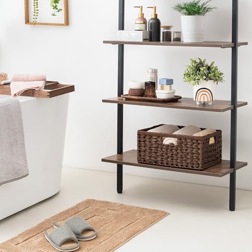 GRANNY SAYS Wicker Storage Baskets for Shelves, Waterproof Wicker Baskets for Organizing, Woven Basket for Shelves, Decorative Basket for Pantry, Brown - color: Brown, size: 15"L x 11"W x 6¾"H
