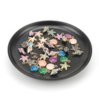 Jewelry Dish, Decorative Trinket Tray for Rings Earrings Necklaces, Jewelry Tray for Women, 5.5" Black - size: 5.50 Inches