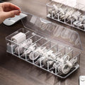 cord organizer box, 10.2 x 3.5 x 2.2in, Desktop Cord Organizer with Compartments (1)