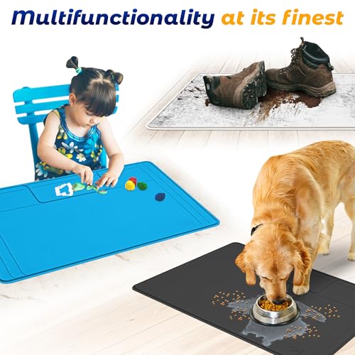 The Original Under Sink Mat - Silicone Waterproof mat, Trimmable, Easy to Clean, Kitchen cabinet liner, Under sink protector mats, Drip Tray with Lip - 28" x 19" or smaller - color: Beige, size: 28" x 19"