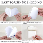 4 Pcs Remote Control Holde Wall Mount, TV Controller Holder, Self Adhesive Remote Holder, Wall Pen Holder Storage Accessories for Home Office School (White) - color: White&4Pcs