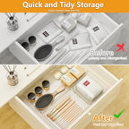 Clear Plastic Drawer Organizer Set for Kitchen, Bathroom, Office, Cosmetics & Tools - Multifunctional Storage Trays with Adjustable Dividers, Space-Saving Transparent Design (Clear, 9 Pcs) - size: 9 Pcs