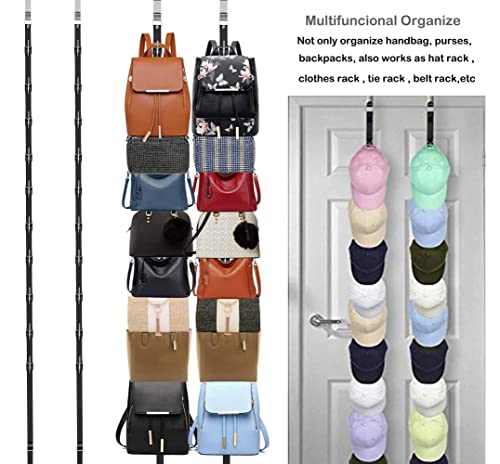 IZUS Bag-Organizer-Holder Purse Hanger - 20 Hooks for Closet and Door 2Pcs (Rack for Handbags/2 pcs Hold 20 Bags)