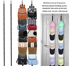 IZUS Bag-Organizer-Holder Purse Hanger - 20 Hooks for Closet and Door 2Pcs (Rack for Handbags/2 pcs Hold 20 Bags)