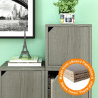 Way Basics Closet Organizer and Storage - Modular Connect Door Cube (Tool-free Assembly) - color: Grey