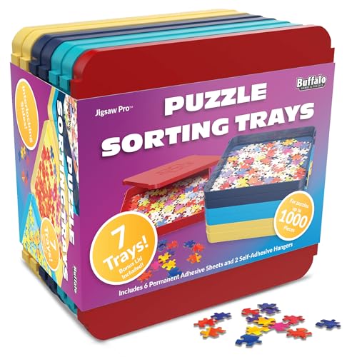 Buffalo Games - Puzzle Sorting Trays - 7 Count (Pack of 1) - style: Classic