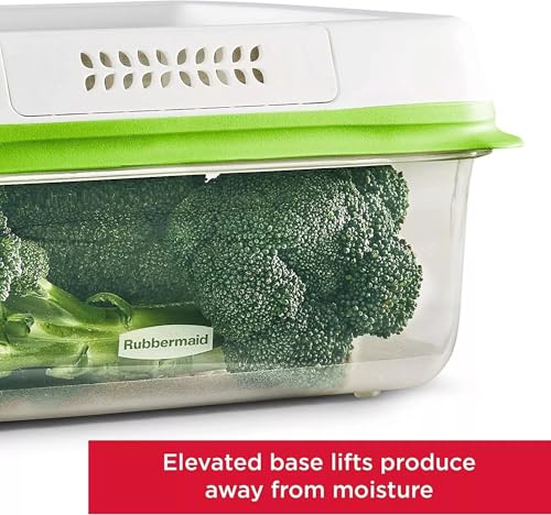 Rubbermaid FreshWorks Saver, Large Produce Storage Container, 18.1-Cup, Clear - size: 18.1 Cup